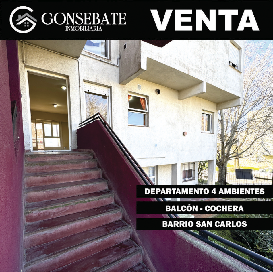 DEPARTAMENTO 4 AMBIENTES CON COCHERA 