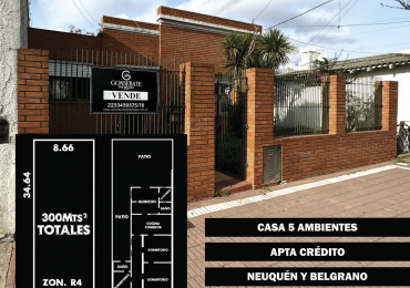 Oportunidad! Casa 5 ambientes con parque apta credito! 