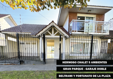 Chalet 5 ambientes con gran parque 